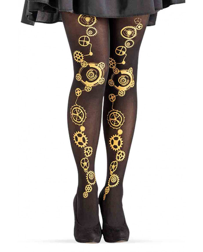 Strumpfhose Steampunk schwarz