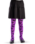 Strumpfhose Fledermaus lila Kinder