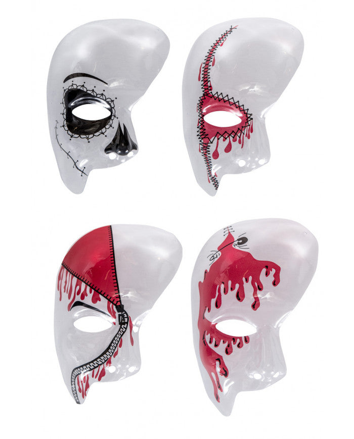 Transparente Halbgesichtsmaske sortiert