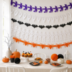 Halloween-Papiergirlanden – 5er-Set mit 5 Motiven, je 3 m