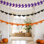 Halloween-Papiergirlanden – 5er-Set mit 5 Motiven, je 3 m