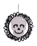 Dekoration Filz Totenkopf 38cm