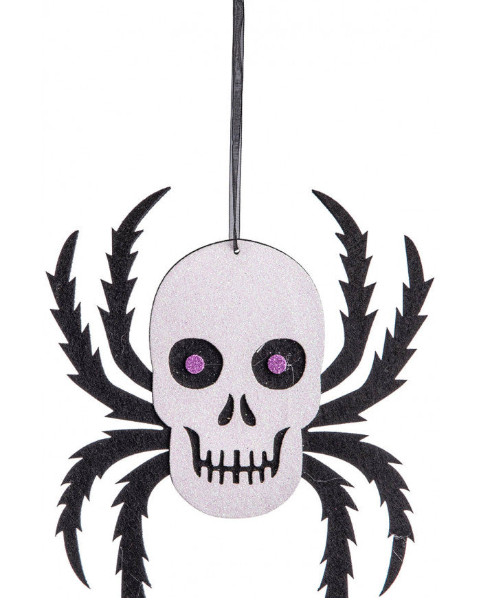Dekoration Filz Totenkopfspinne 35cm