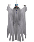 Horrorclown blaue Haare 180cm