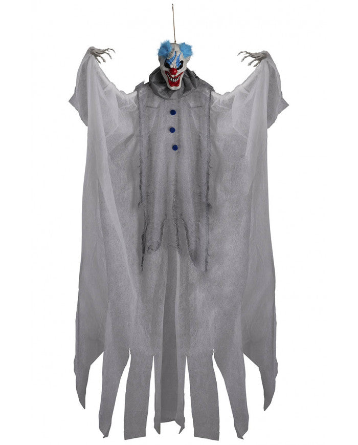 Horrorclown blaue Haare 180cm