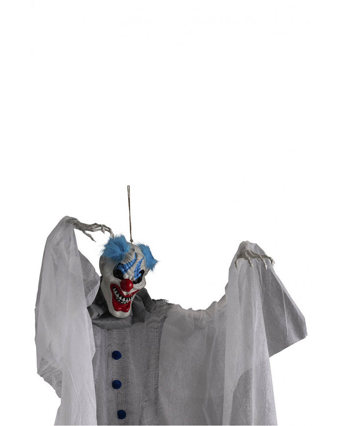 Horrorclown blaue Haare 180cm