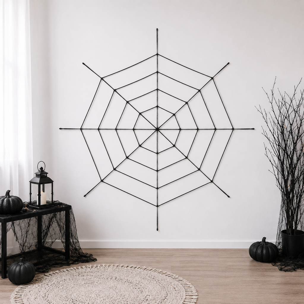Spinnennetz schwarz 150cm