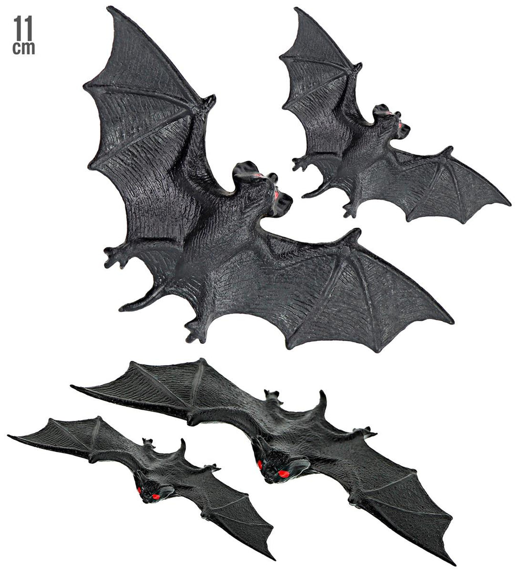 4x Fledermaus 11cm schwarz