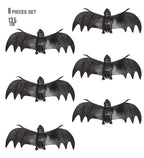 6x Fledermaus 14cm schwarz