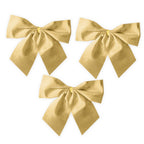 3x Schleife gold 12x10cm