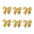 6x Schleife gold 8x8cm