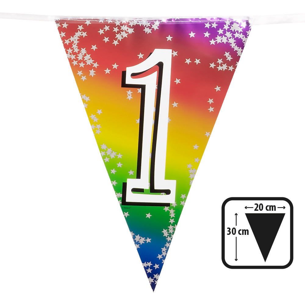 Wimpelkette bunt 6m Nr. 1