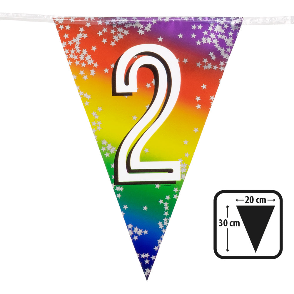 Wimpelkette bunt 6m Nr. 2