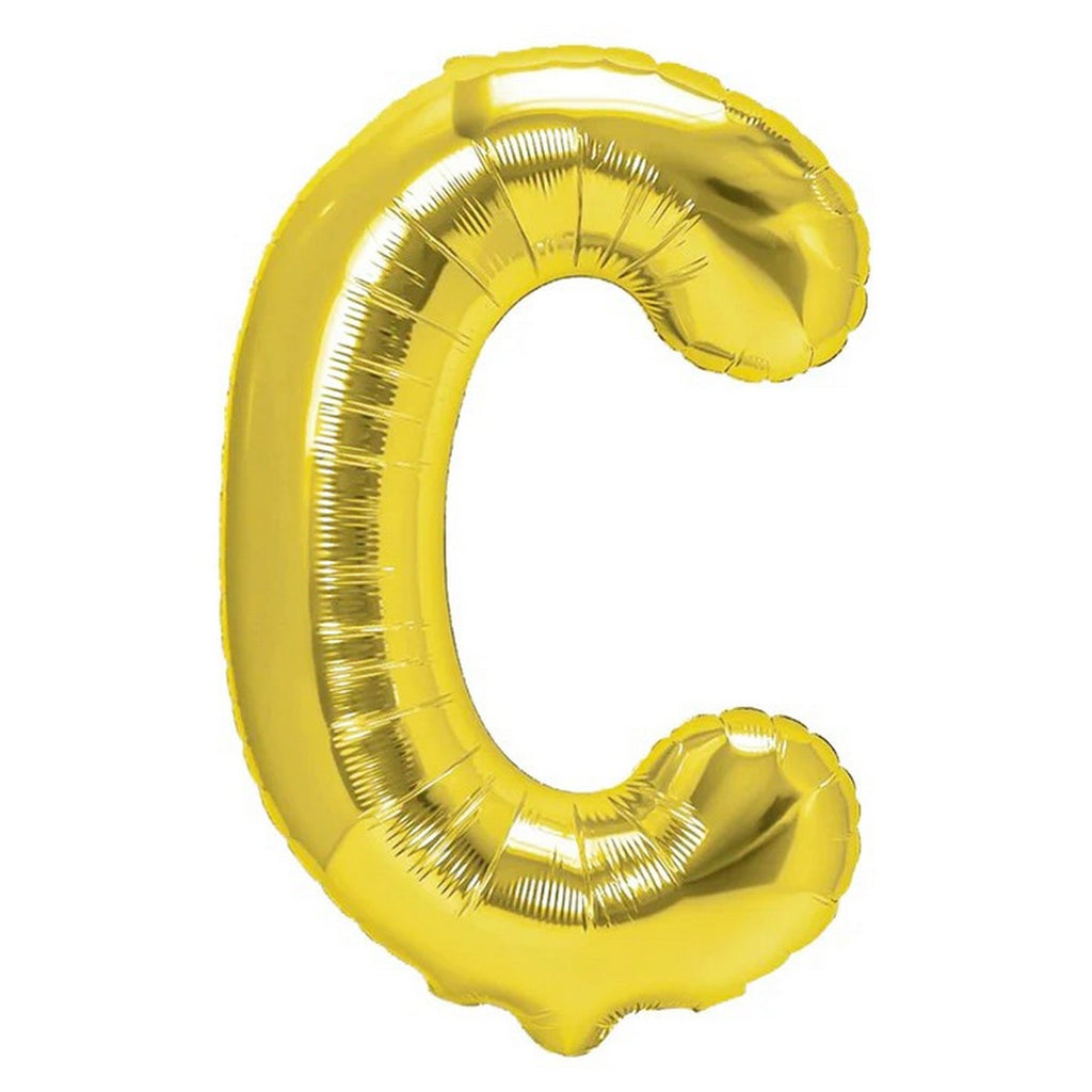 Folienballon Buchstabe C gold 35cm