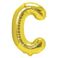 Folienballon Buchstabe C gold 35cm