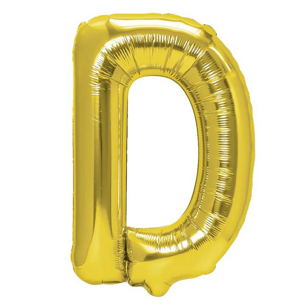 Folienballon Buchstabe D gold 35cm