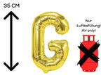 Folienballon Buchstabe G gold 35cm