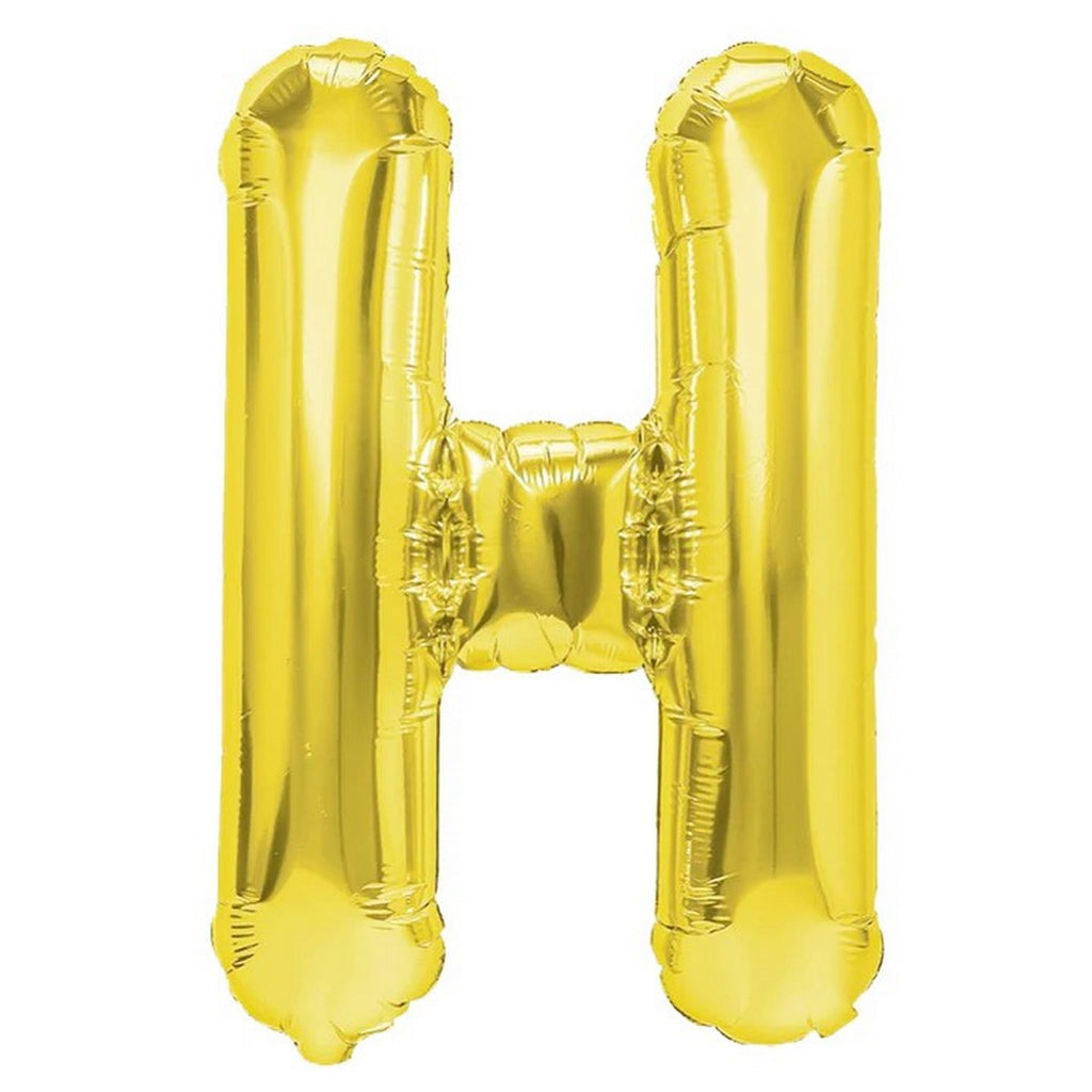 Folienballon Buchstabe H gold 35cm
