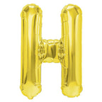 Folienballon Buchstabe H gold 35cm