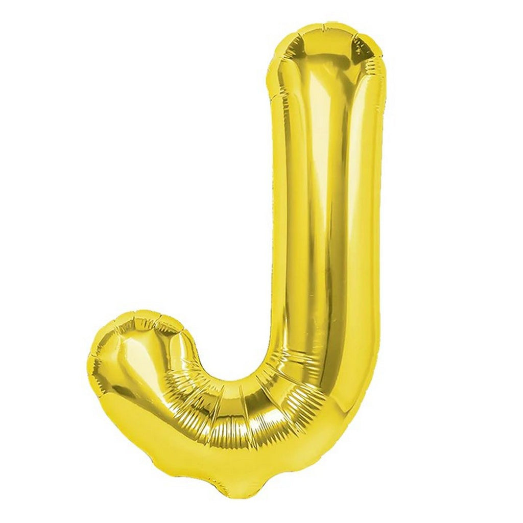 Folienballon Buchstabe J gold 35cm