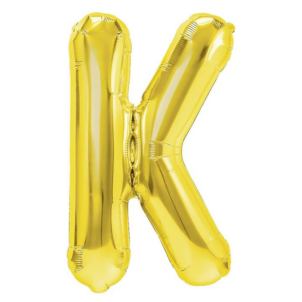 Folienballon Buchstabe K gold 35cm