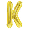Folienballon Buchstabe K gold 35cm