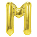 Folienballon Buchstabe M gold 35cm