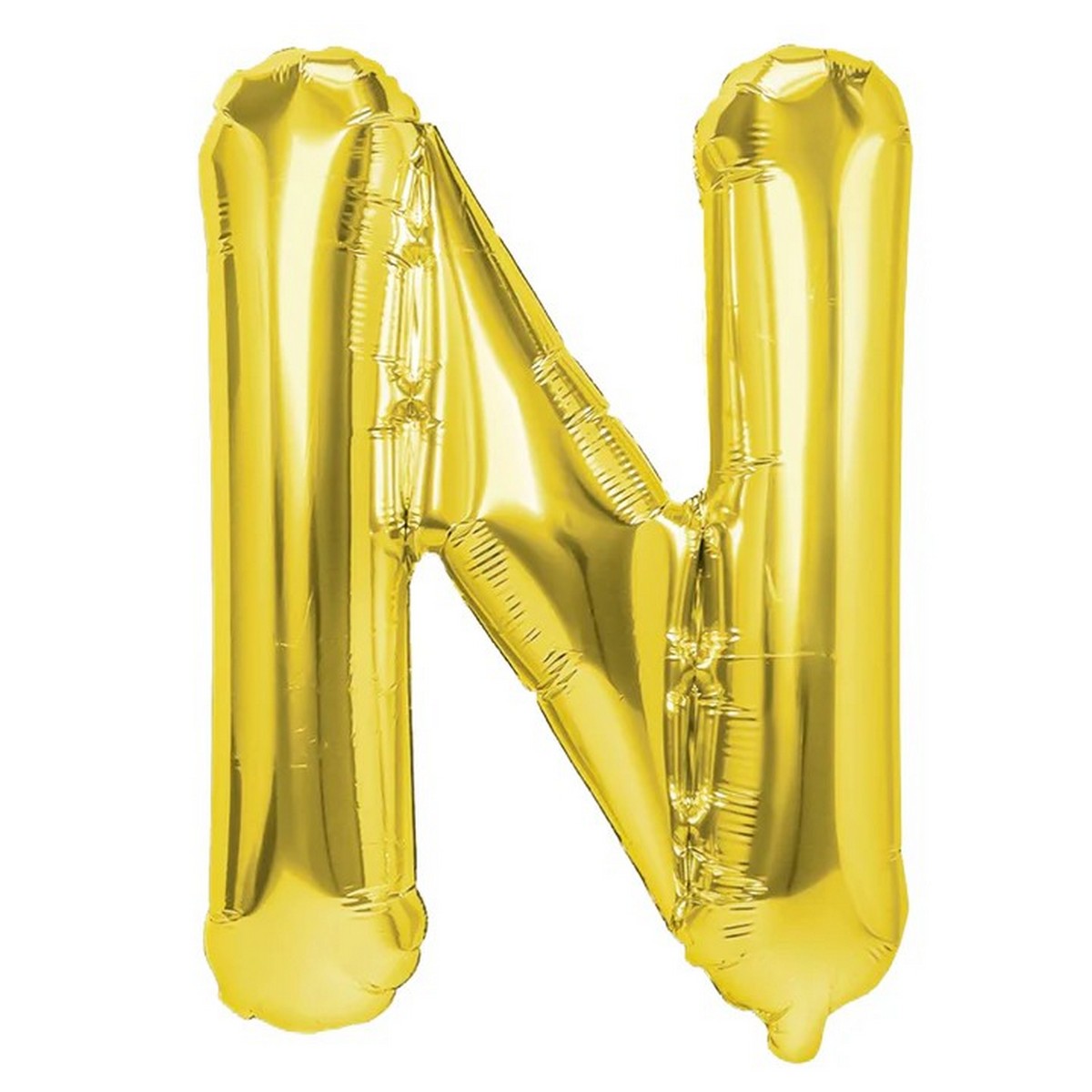 Folienballon Buchstabe N gold 35cm