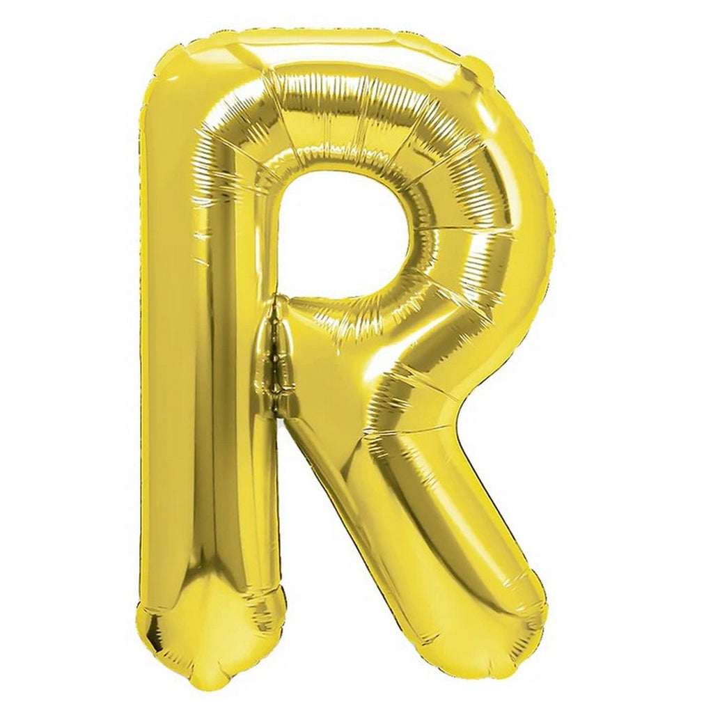 Folienballon Buchstabe R gold 35cm