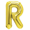 Folienballon Buchstabe R gold 35cm