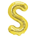 Folienballon Buchstabe S gold 35cm