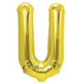 Folienballon Buchstabe U gold 35cm