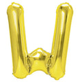 Folienballon Buchstabe W gold 35cm
