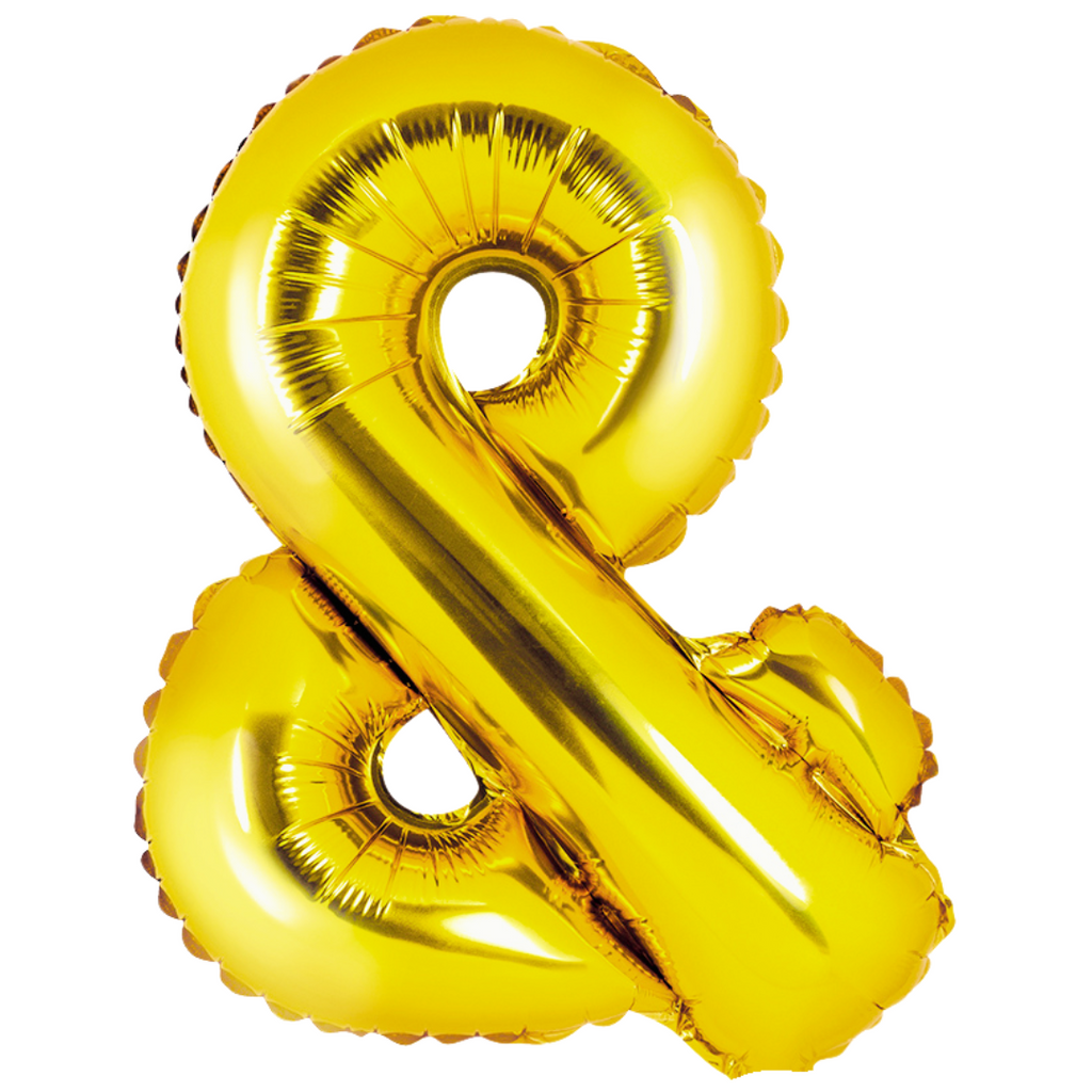 Folienballon Buchstabe & gold 35cm