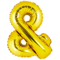 Folienballon Buchstabe & gold 35cm