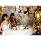 Fliege Glitzer gold