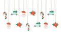 12x Geschenkanhänger Weihnachten 7cm