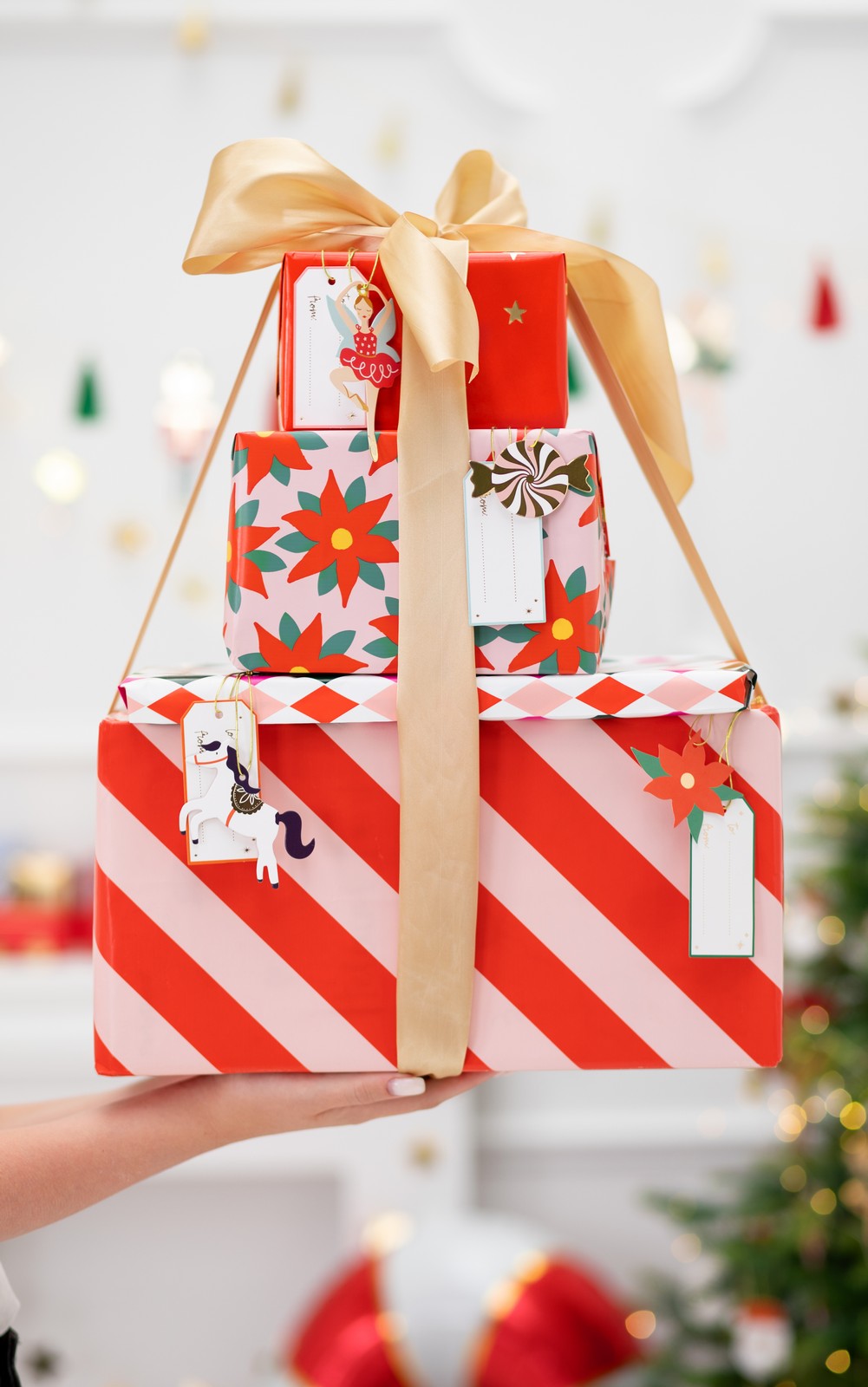 12x Geschenkanhänger Weihnachten 7cm