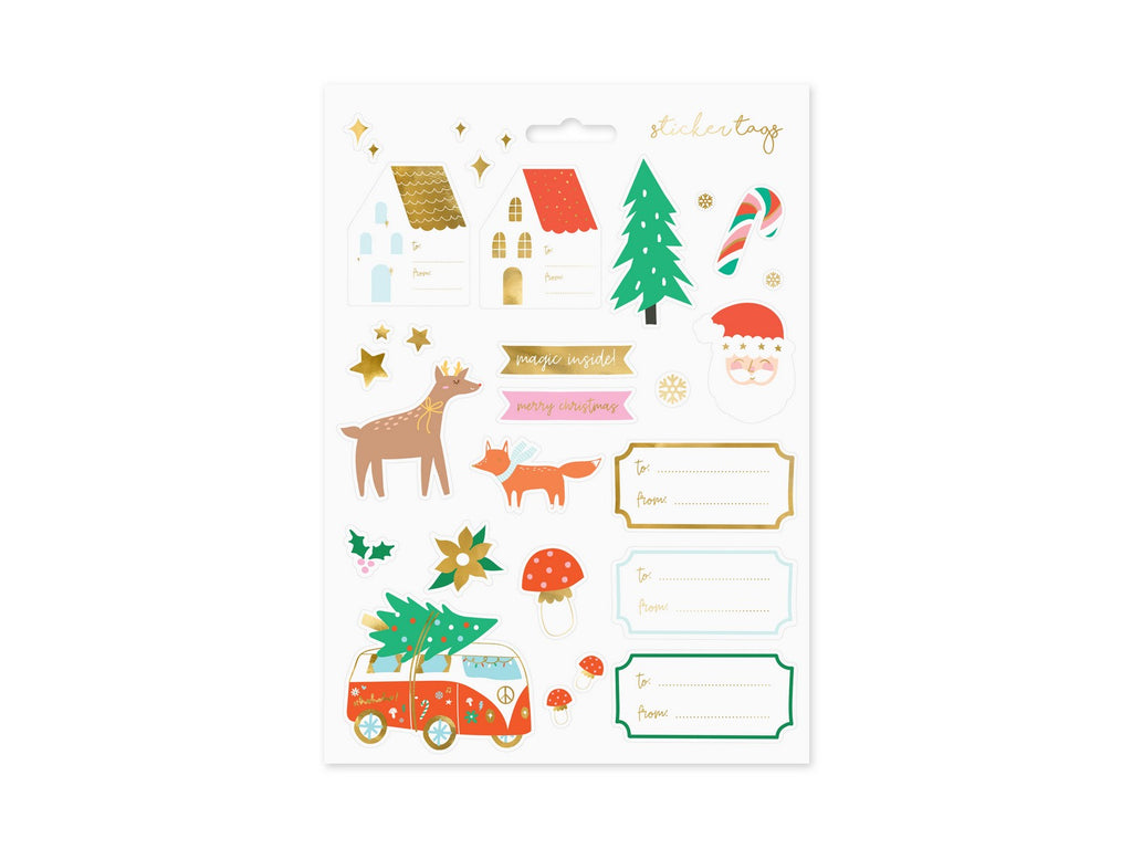 20x Sticker Weihnachten