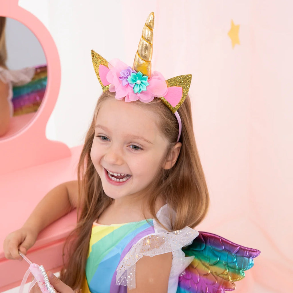 Haarreif Unicorn gold