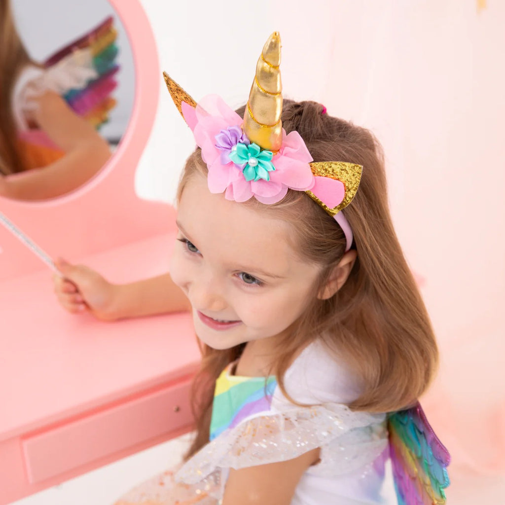 Haarreif Unicorn gold