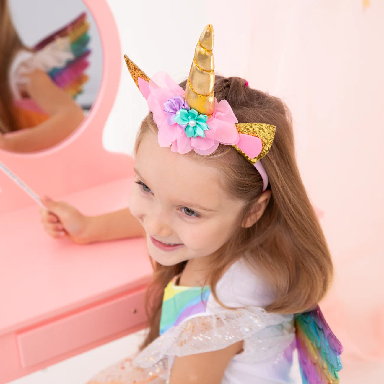 Haarreif Unicorn gold