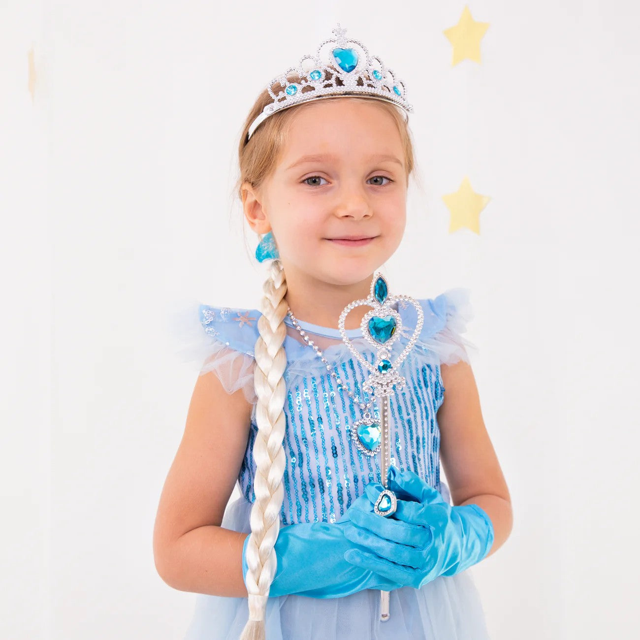 Prinzessinnenset blau 9teilig