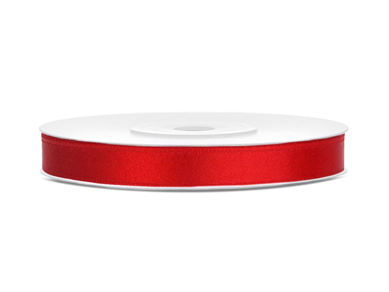 Satinband rot L 25m B 6mm