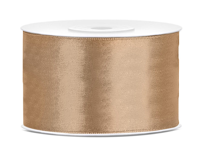 Satinband gold L 25m B 38mm