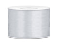 Satinband silber L 25m B 50mm