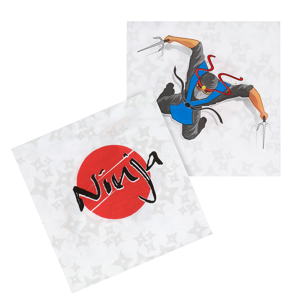 20x Serviette Ninja 33cm