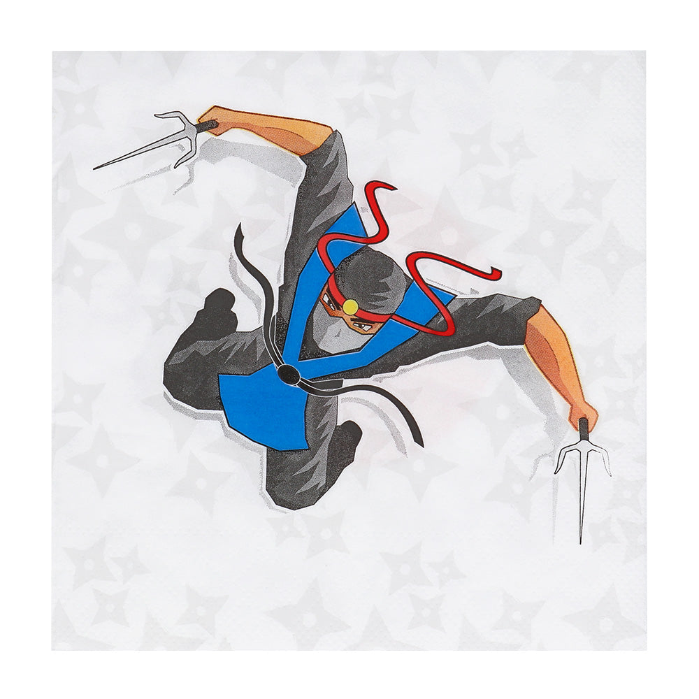 20x Serviette Ninja 33cm