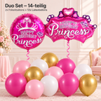 Princess Ballons & Ballonset rosa – Prinzessinnen Geburtstag