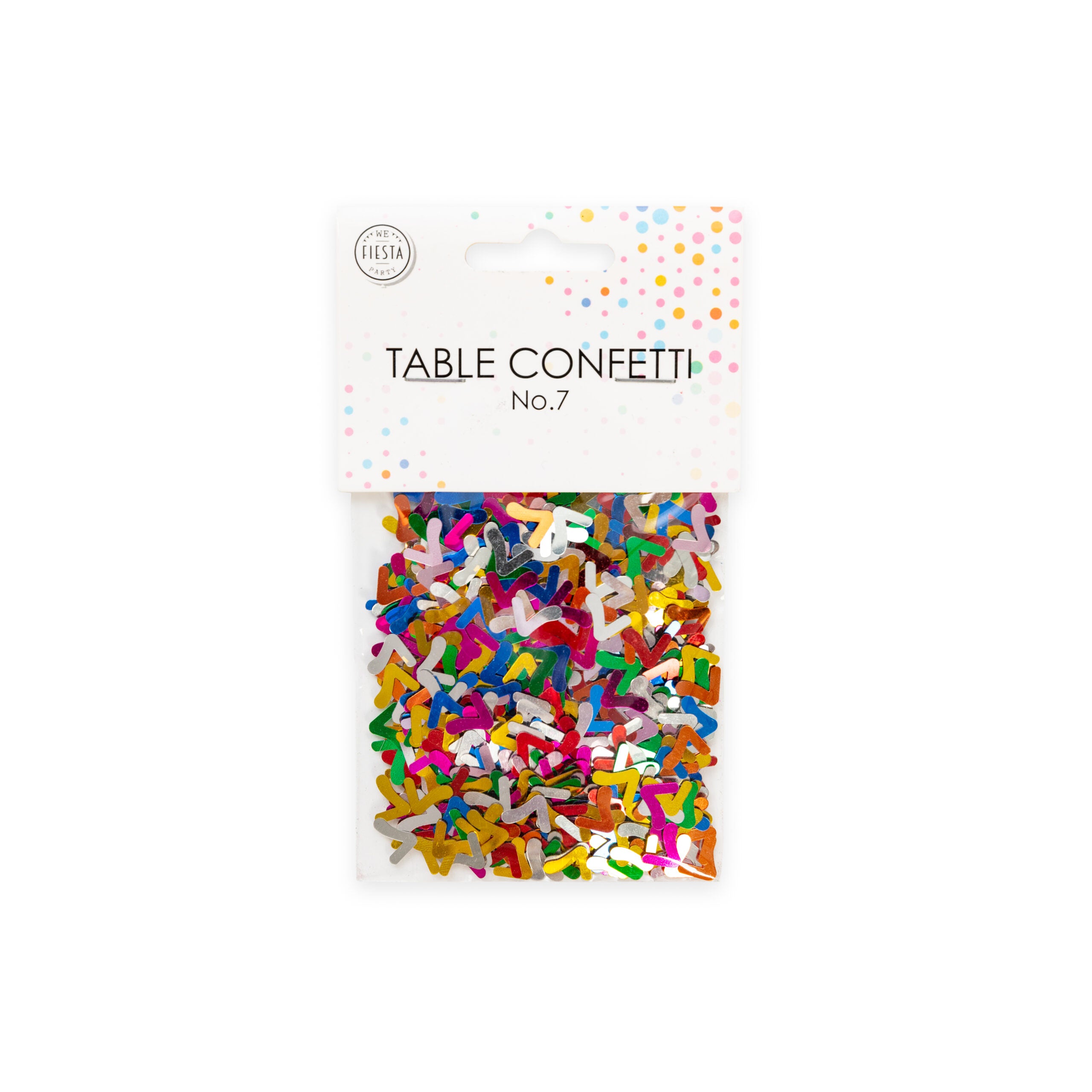 Tischkonfetti Zahl 7 bunt 14g